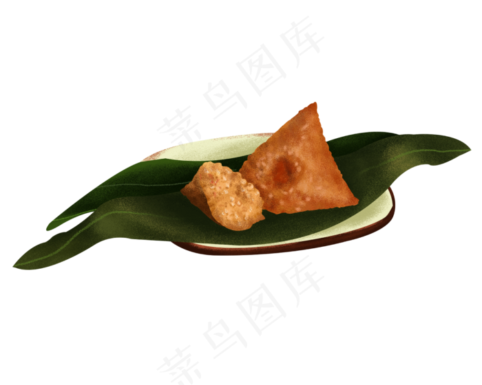 绿色的粽子(2500X2000(DPI:100))psd模版下载