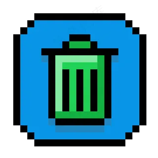 像素风格垃圾箱图标
