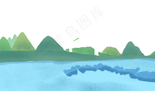 风景夏季山水