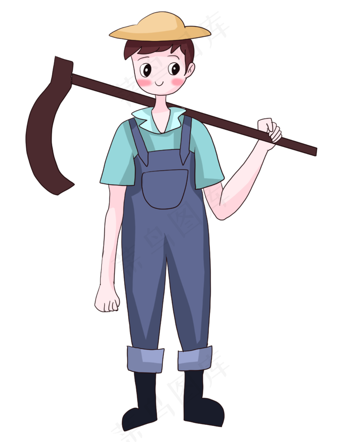 五一人物农作农民劳作