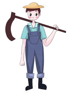 五一人物农作农民劳作