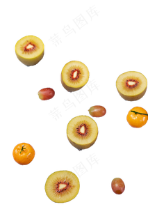 新鲜猕猴桃葡萄水果