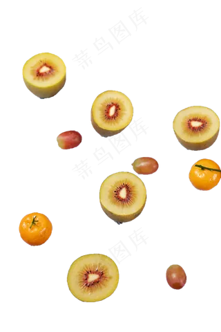 新鲜猕猴桃葡萄水果