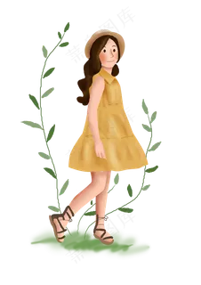 假日出游的女孩子,免抠元素 假日出游的女孩子,免抠元素
