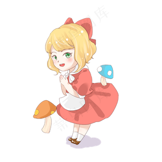 手绘卡通儿童节