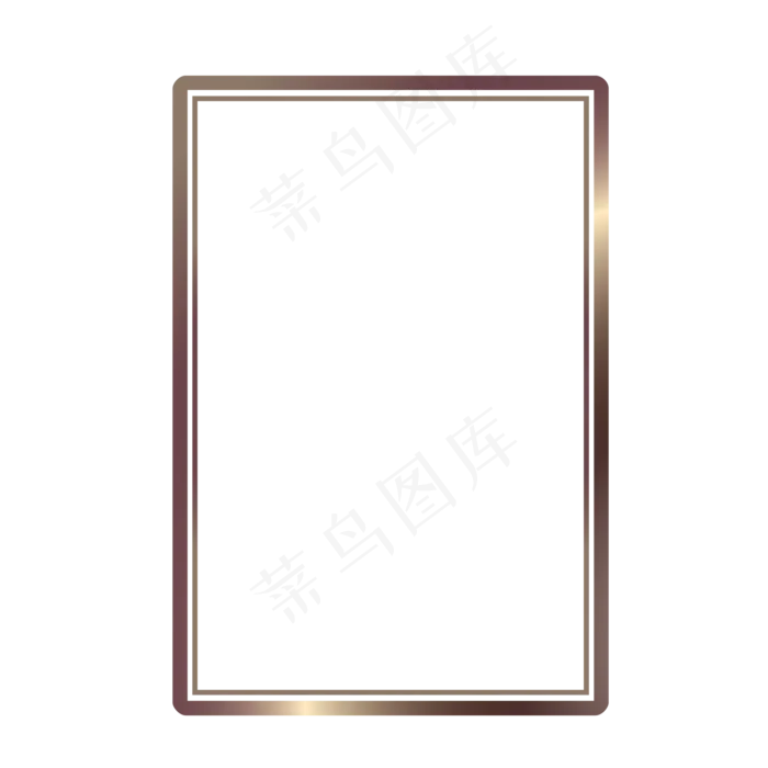 简约金色渐变欧式相框设计(2000X2000(DPI:300))ai矢量模版下载
