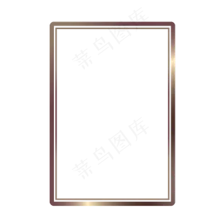 简约金色渐变欧式相框设计