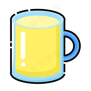 mbe风格水果果蔬香蕉果汁手绘