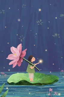 处暑节气夜晚荷花风景治愈 处暑节气夜晚荷花风景治愈