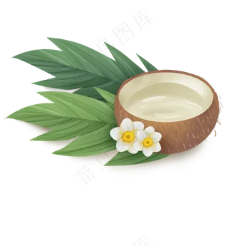 夏季解暑水果椰子,免抠元素