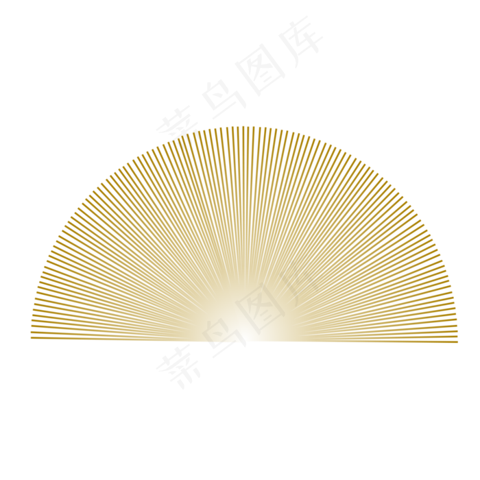 线段装饰图案线条扇子,免抠元素