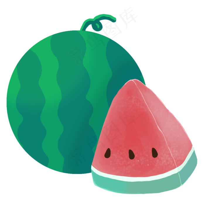 夏季冰凉西瓜