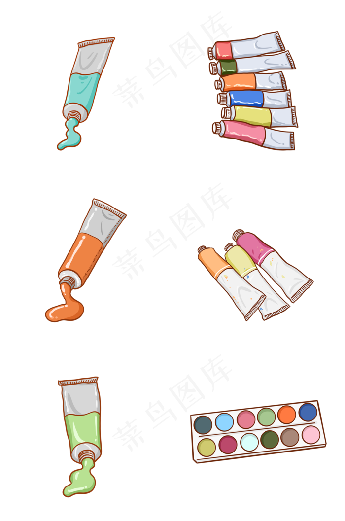 绘画培训班水彩水粉颜料组图