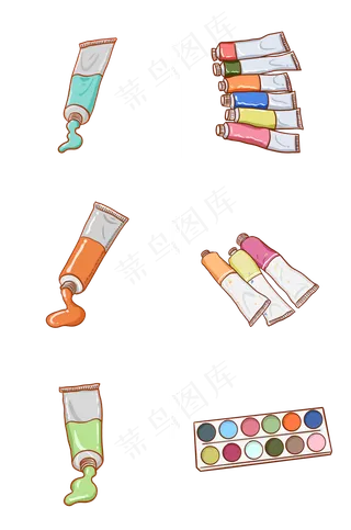 绘画培训班水彩水粉颜料组图