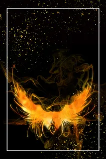 矢量燃烧火焰边框