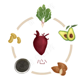 中医食疗护心血管,免抠元素