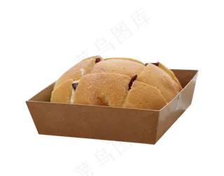 盒子里的面包甜食烘焙点心,免抠元素