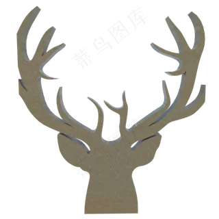 金色鹿头,免抠元素 金色鹿头,免抠元素