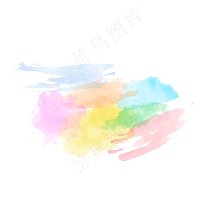 糖果色水彩晕染涂鸦墨迹元素(2000X2000(DPI:71))psd模版下载