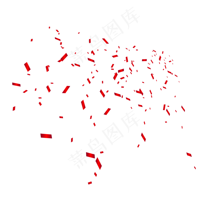 红色氛围的漂浮素材