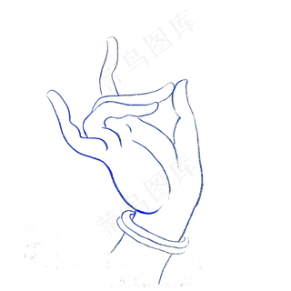 菩萨神仙拈花白庙手富贵PNG