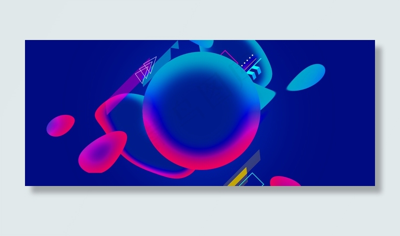 电商风简约618大气几何促销背景