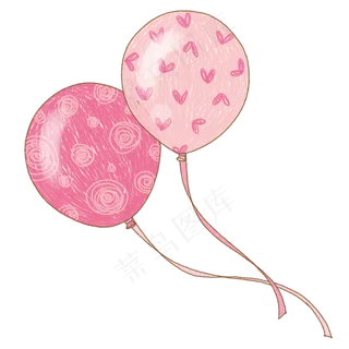 儿童节庆祝气球卡通