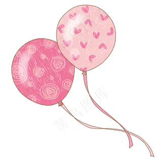 儿童节庆祝气球卡通