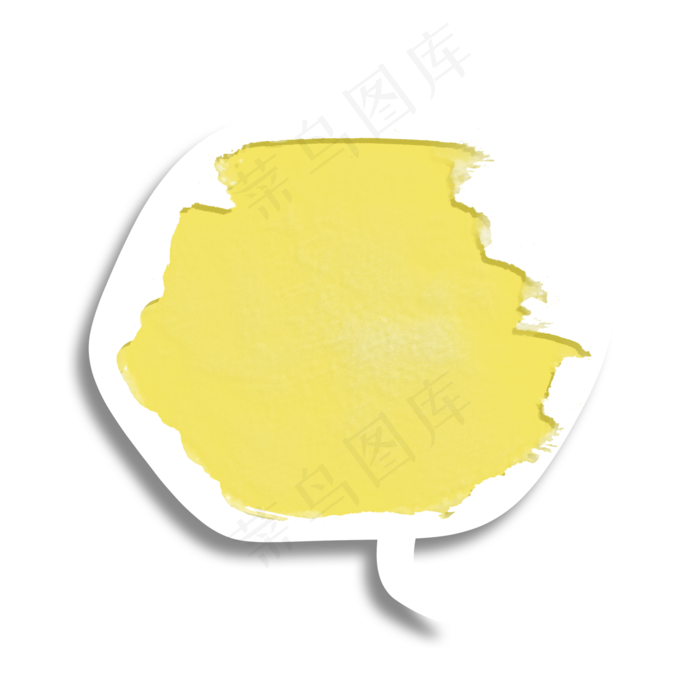 喷墨墨迹扁平气泡框6