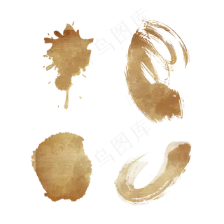 毛笔笔刷书法素材元素