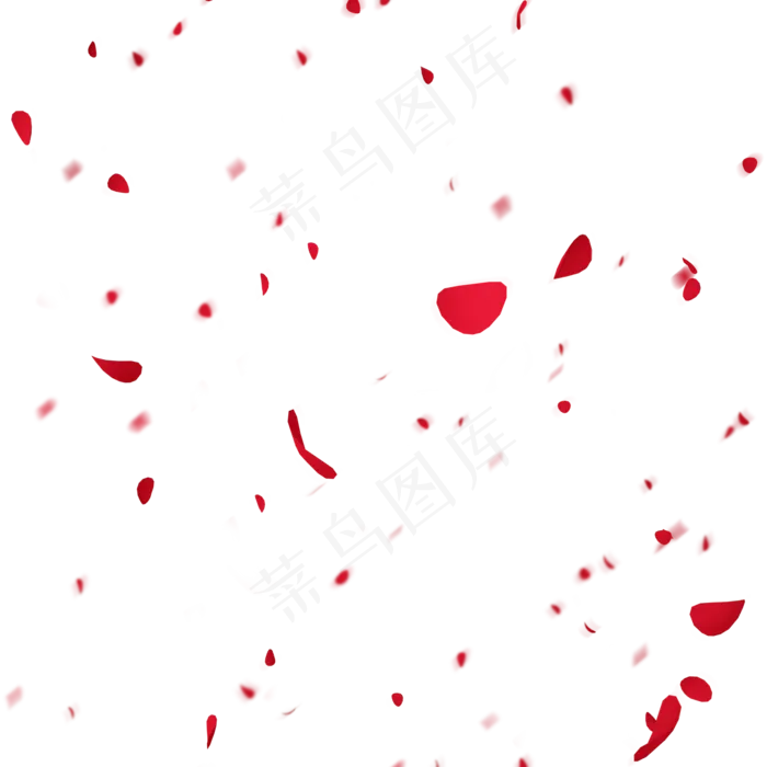 大红色玫瑰花瓣(2000X2000(DPI:300))psd模版下载