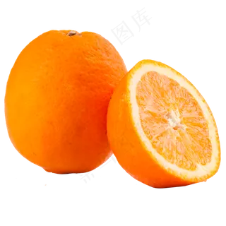 黄色橙子食物元素,免抠元素