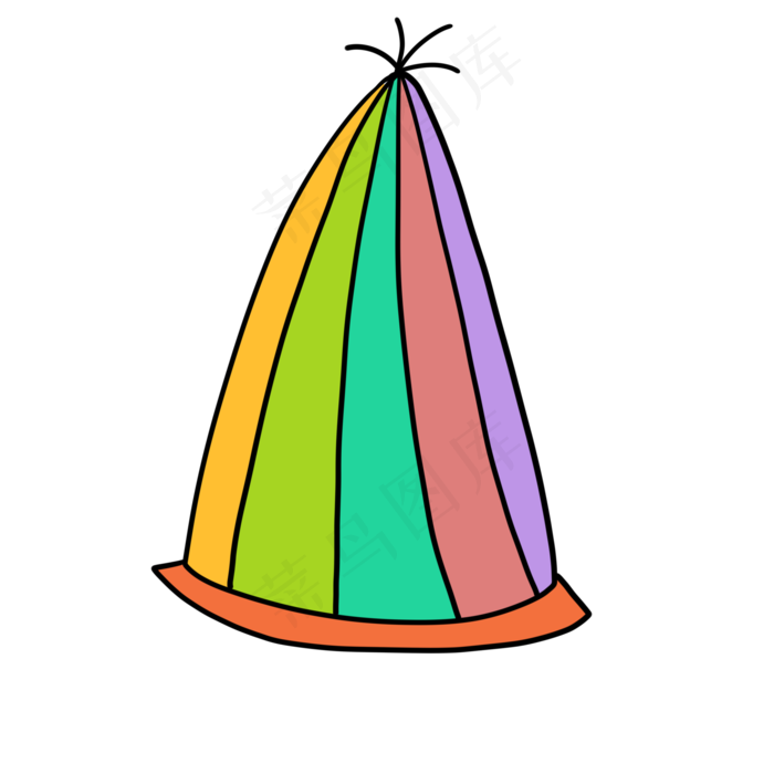 儿童节派对帽子(2000X2000(DPI:350))psd模版下载
