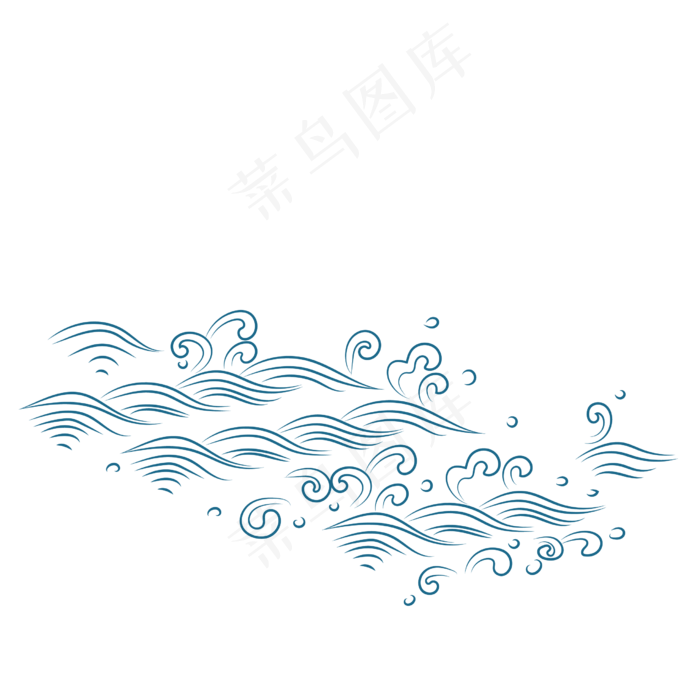 日本浮世绘水纹