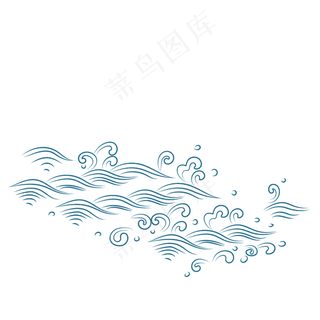 日本浮世绘水纹