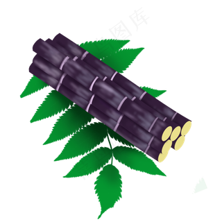 水果甘蔗实心草本分段