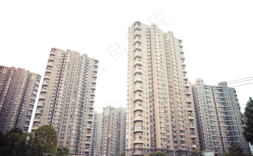 实拍建筑小区住宅区