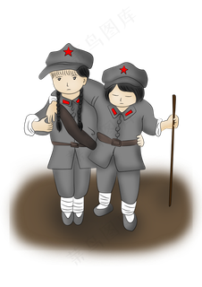 长征胜利92周年之女战士