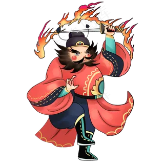 国潮年画钟馗捉鬼