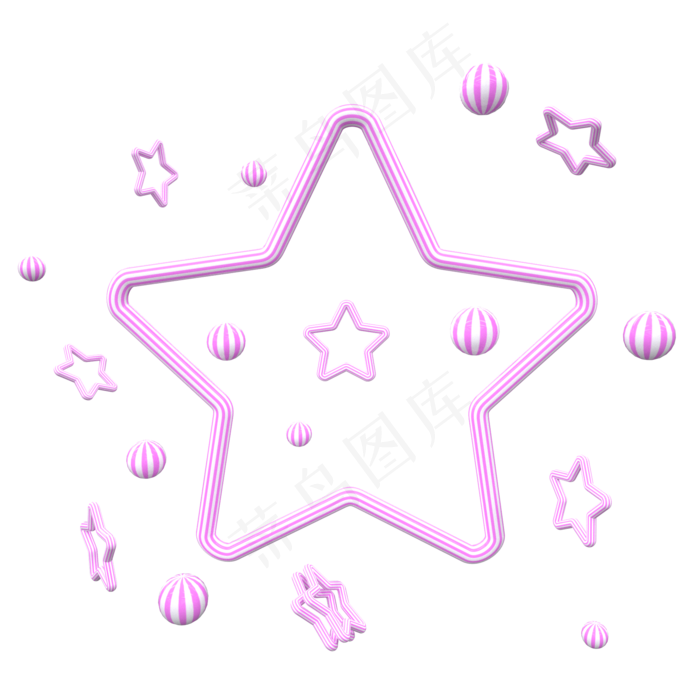 520表白节情人节C4D粉色立(2000*2000px 300 dpi )