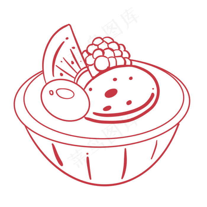 水果蛋挞(2000X2000(DPI:300))psd模版下载