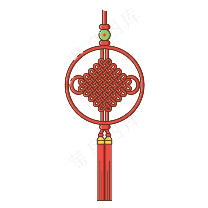 中国结红色喜庆节日装饰图案商用,免抠元素