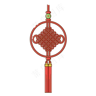 中国结红色喜庆节日装饰图案商用,免抠元素