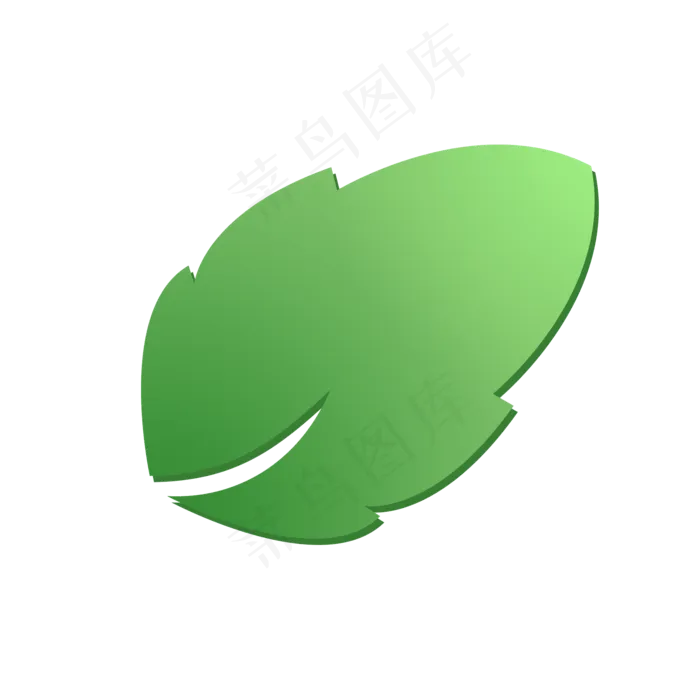绿色树叶卡通春天(2000X2000(DPI:300))psd模版下载