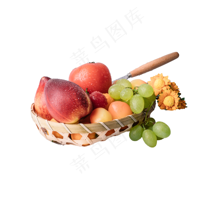 竹篮里的水果