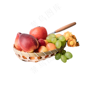 竹篮里的水果
