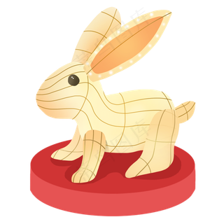 元宵节兔子花灯免抠PNG素材 元宵节兔子花灯免抠PNG素材