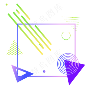 618购物电商标题炫酷渐变免扣