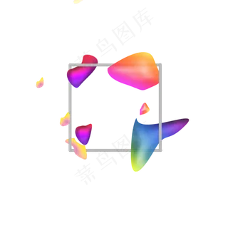 618电商流体渐变主题装饰素材