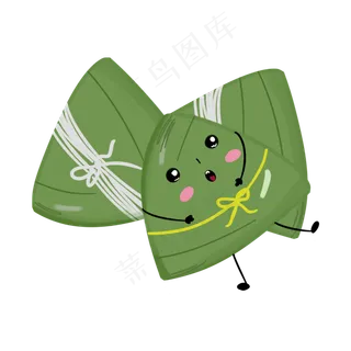 卡通粽子一堆可爱的粽子